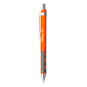 Rotring Tikky III golyóstoll neonnarancs test kék írás 0,8 mm ergonomikus fogórész