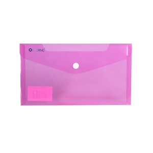 Irattartó tasak DL `csekk` patentos PP Bluering® transzparens piros