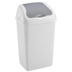 Szemeteskuka billenő fedéllel műanyag 60 literes Heidrun Altea fehér