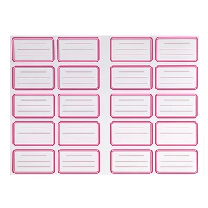 Bluering egyszínű füzetcímke – 20 címke/ív, 20 ív/csomag, állandó ragasztóval, kézzel írható felület