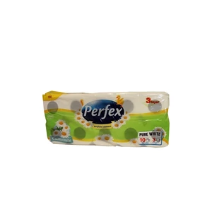 Toalettpapír 3 rétegű kistekercses 120 lap/tekercs 10 tekercs/csomag Boni Perfex Parfüm Essence kamillás