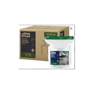 Ipari nedves törlőkendő 1 rétegű tekercses 157 m/tekercs 4 tekercs/karton W1 Tork_190694 fehér