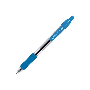 Fornax F-70 Grip golyóstoll – világoskék test, kék írásszín, kényelmes gumírozott markolat, precíz írás mindennapi használatra
