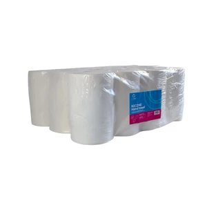 Kéztörlő 2 rétegű tekercses átmérő: 13 cm 100% cellulóz 12 tekercs/csomag Bluering®NC214E hófehér