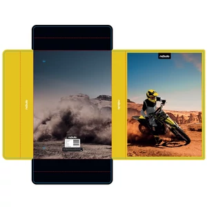 Füzetbox A4, hullámkarton, Motorcross, Nebulo