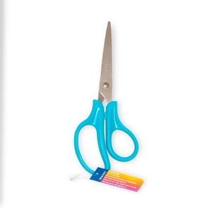 Olló 17cm, hegyes, ergonomikus, iskolai, Nebulo