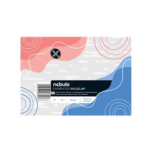 Rajzlap famentes A4, papírszalagos 10 ív/csomag, Nebulo