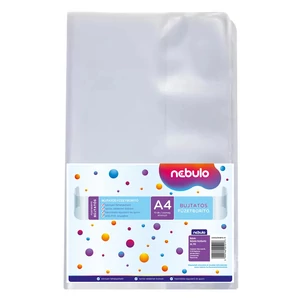 Nebulo A4 bújtatós, átlátszó PVC füzetborító, 10 darabos csomag