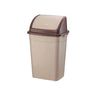 Szemeteskuka billenő fedéllel műanyag 4 literes barna UP114