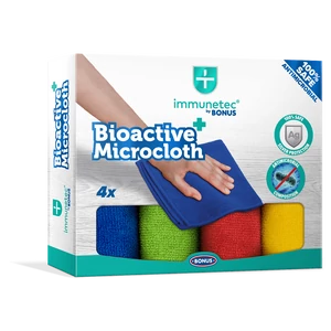 Mikroszálas törlőkendő csomag 32 x 32 cm Immunetec BioActive 4 db/csomag
