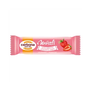 Müzliszelet 20 g, CERBONA, epres-joghurtos