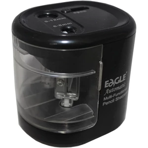 Eagle EG5161 elektromos asztali hegyező fekete – 2 lyukú kialakítás, elemmel és hálózati adapterrel is működtethető