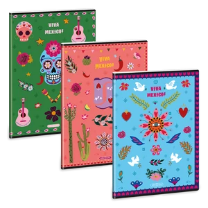 Füzet iskolai A4, 40lap, vonalas Ars Una VIVA MEXICO 10db/csomag