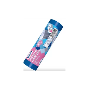 Szemeteszsák 20 liter 49 x 50 cm 20 db/tekercs kék_Glossy