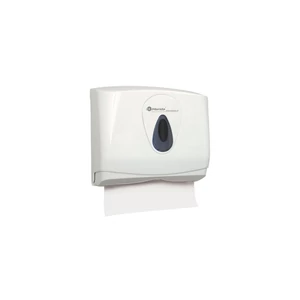 Adagoló hajtogatott kéztörlőhöz műanyag fehér Identity Merida