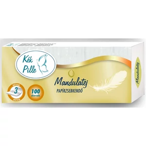 Mindennapi otthoni használatra – Kék Pille Mandulatej 3 rétegű papírzsebkendő 100 db