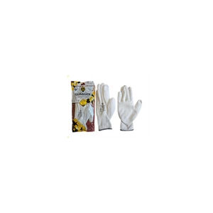 Védőkesztyű precíziós PU mártott tenyérrel L-es méret Guarder fehér