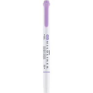 Ecsettol kétvégű Zebra Mildliner Cool & Refined, lila