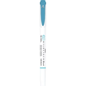 Ecsettol kétvégű Zebra Mildliner Warm, füstkék