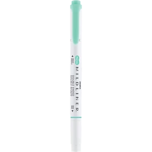 Szövegkiemelő 1,0/3,5 mm, kétvégű, Zebra Mildliner Fluorescent, türkiz
