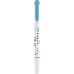 Szövegkiemelő 1,0/3,5 mm, kétvégű, Zebra Mildliner Warm, füstkék