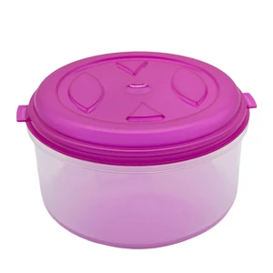 Ételtároló doboz kerek fedéllel 1 literes mikrós-fagyasztós_Tároló mini