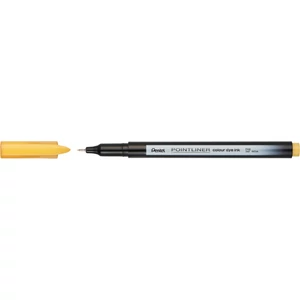 Rostirón, tűfilc 0,4mm, Pentel Pointliner okkersárga