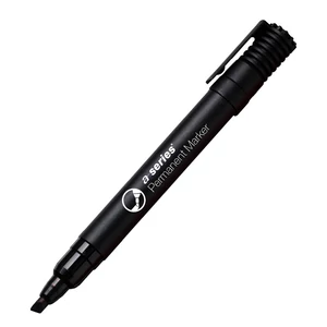 A-Series fekete alkoholos marker 2–5 mm – vágott hegyű permanent marker széles feliratokhoz, dobozok és tárgyak jelöléséhez