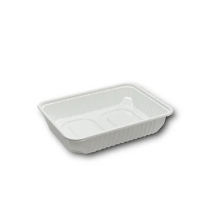 Elviteles doboz alj, szögletes 500 ml PP 50 db/csomag, fehér