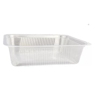 Síkperemes PP tálca 187 x 137 x 50 mm fekete