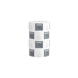 Kéztörlő 2 rétegű belsőmagos tekercses átmérő: 14 cm 240 lap/60 m/tekercs 12 tekercs/csomag Katrin Plus S2_97494 fehér