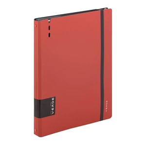 Gyűrűskönyv A4, 40mm, 4 gyűrűs Verde téglavörös