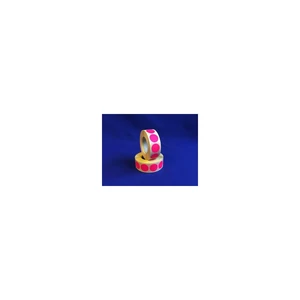 Etikett címke, 20mm, körcímke tekercses 1000 db/tekercs fluo pink