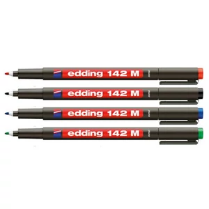 Edding 142M permanent alkoholos marker fekete 1mm körheggyel
