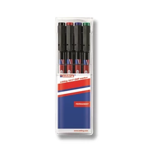 Alkoholos marker szett 4 színben – Edding 141F – 0,6 mm – jegyzetek, jelölések, rendszerezés színek szerint
