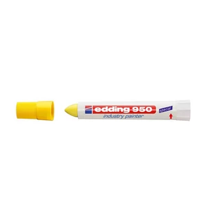 Edding 950 alkoholos jelölő marker, kúpos hegy, 10 mm, sárga szín