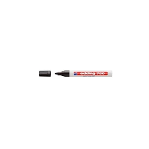 Edding 750 fekete lakkmarker 2-4 mm kerek hegy, tartós festéktinta fémre, üvegre, műanyagra, fa anyagokra