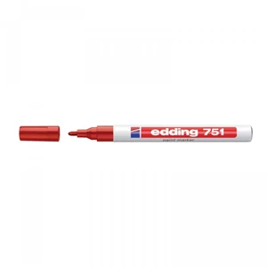 Lakkmarker 1-2mm, kerek Edding 751 piros
