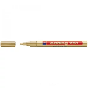 Edding 751 lakkmarker 1-2 mm, kerek hegyű, arany