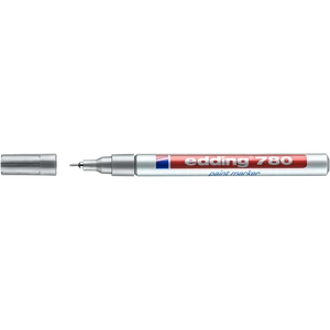 Lakkmarker 0,8mm, kerek Edding 780 ezüst