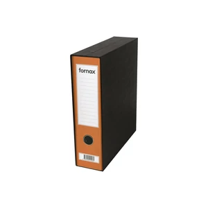 Fornax Prestige A4 tokos iratrendező 8 cm narancssárga, prémium kartonból, emelőkaros fedéllel