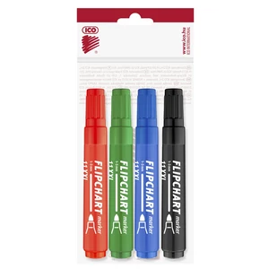 Flipchart marker készlet vízbázisú 3mm, kerek Artip11XXL, 4 klf.szín
