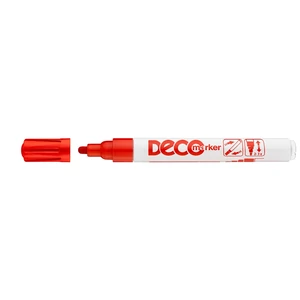 ICO piros lakkmarker (decomarker) – 2–4 mm – kerek hegy – festékmarker feliratozáshoz és dekorációhoz