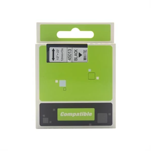 Feliratozógép szalag kompatibilis Dymo D1 S0720530/45013 12mmx7m ECO fekete/fehér