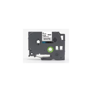 Feliratozógép szalag Brother TZE211 6mm ECO fekete/fehér