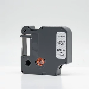 Feliratozógép szalag kompatibilis Dymo D1 S0720500/45010 12mmx7m ECO fekete/víztiszta