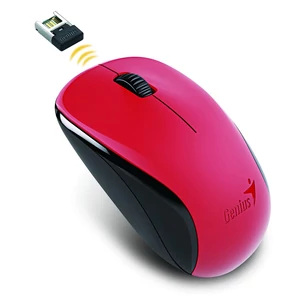 Genius NX-7000 piros 2.4GHz vezeték nélküli egér – 1200 dpi, univerzális irodai használatra