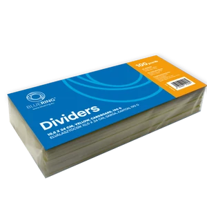 Sárga karton elválasztó csík 10,5 × 24 cm, 190 g –  rendszerezéshez