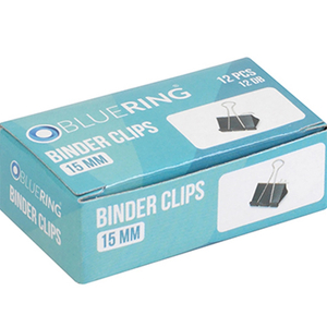 Binderkapocs 15mm, 12 db/doboz, Bluering® 