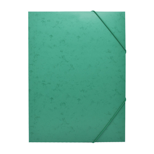 Gumis mappa A4, festett prespán karton Bluering® zöld